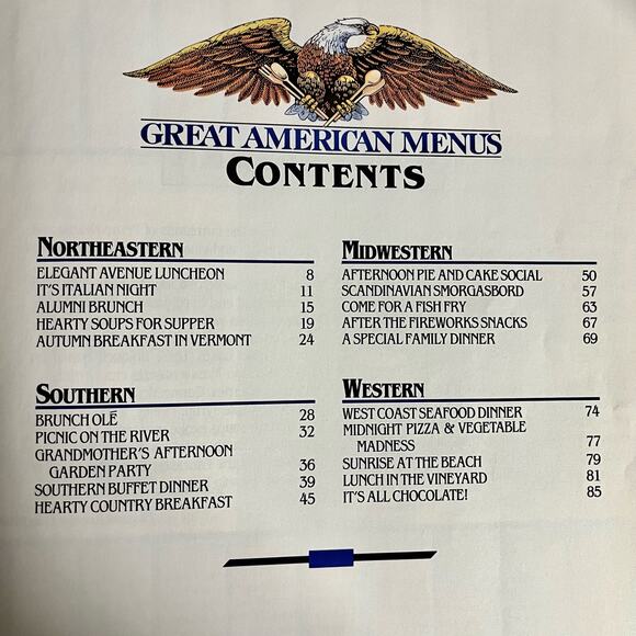 Great American Menus Cookbook by Pillsbury Editors 1984 - Picture 5 of 7